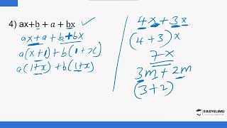 Factorization By Grouping Lesson 7 of 11 Form 1 Mathematics [upl. by Nash]