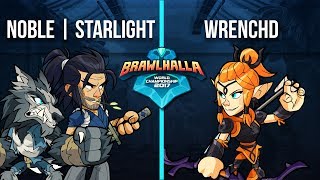 Noble  Starlight Vs Wrenchd  1v1 Top 32  Brawlhalla World Championship 2017 [upl. by Bealle]