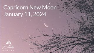 Capricorn New Moon  Beautiful Energy for Intentions Results Changes Empowerment  2024 Astrology [upl. by Lejna]