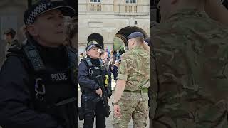 310324 Soldier helps calm the horsehorseguardsparade [upl. by Quint]