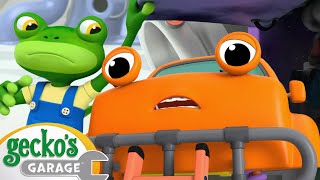 Bobby the Bus Goes Electric  Max the Monster Truck  Geckos Garage  Animal Cartoons [upl. by Karil912]