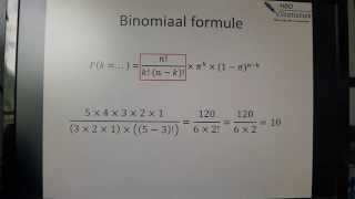 Binomiale formule [upl. by Kcirddor]