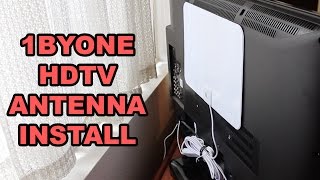 1byOne HDTV Antenna 50 Mile Install and Overview [upl. by Rammus261]