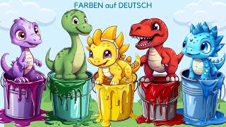 Farben lernen deutsch Kinder Farbenzauber mit Dinosaurier mit Bildern  Deutsch  German [upl. by Nero]