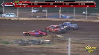 2 Wide Factory Stock action for Crawford County Speedway  July 20 2024 [upl. by Folly4]