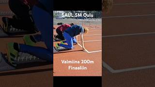 200m SMfinaali viimeiset lämmittelyt  SAUL Oulu 2024 [upl. by Petes]