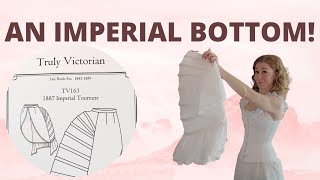 Sewing a Victorian Bustle A step by step guide 🪡 🧵Truly Victorian TV 163 Pattern Review [upl. by Ivie]