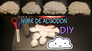 DIY NUBE DE ALGODÓN 3D ¿CÓMO HACER UNA NUBE CON ALGODÓN BODAS azulymalva [upl. by Iderf]