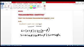 Sweet TrigIdentity Verifications 2 [upl. by Aiyram418]