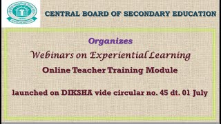 Webinar on Experiential Learning  WA  D1  Z1 [upl. by Otrevire938]