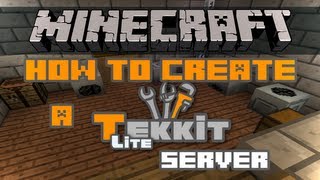 How To Create A Tekkit Lite Server 052 [upl. by Connelley]