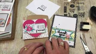 How to make Quick and Easy Cards with the Oh Happy Day Kit [upl. by Enenaej]