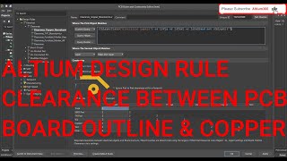 Altium Designer Tutorial 26 Altium Design Clearance Rule between PCB Board outline amp Copper [upl. by Moorefield]