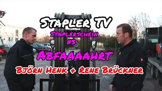 Stapler TV  Abfahrtskontrolle Staplerschein Praxis  mit Björn Henk und Rene Brückner [upl. by Hirsh]