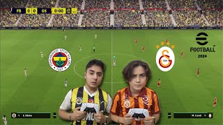 ABİMLE PES 2024 KAPIŞMASI  DERBİ [upl. by Swihart104]