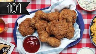 How To Make The Crispiest Fried Chicken Youll Ever Eat • Tasty [upl. by Rhyner]