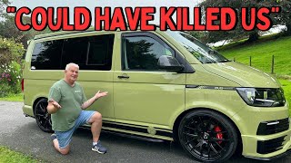 Lucky Escape from Shocking quotProfessionalquot Campervan Conversion company converted VW Transporter [upl. by Bartholemy]