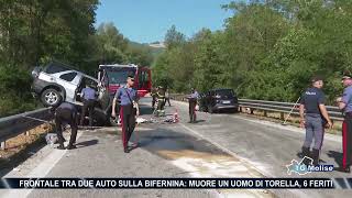 Frontale tra due auto sulla Bifernina muore un uomo di Torella 6 feriti [upl. by Amsirahc105]