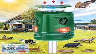 Solar Ultrasonic Animal Repeller360° Cat Repellent OutdoorSolar Outdoor Animal Repeller Review [upl. by Odnamla]