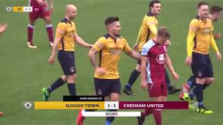 Slough Town 21 Chesham United  Highlights  2 April 2018 [upl. by Sacci283]