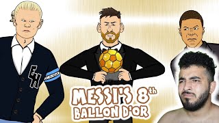 Messi wins his 8th Ballon dOr🏆🏆🏆🏆🏆🏆🏆🏆  442oons Reaction [upl. by Sergent]