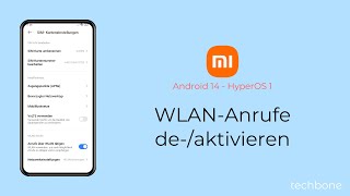 WLANAnrufe aktivieren oder deaktivieren  Xiaomi Android 14  HyperOS 1 [upl. by Janela]