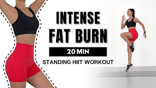 Intense FAT BURNING Full Body Workout🔥20 min Standing HIIT Workout [upl. by Kirshbaum]