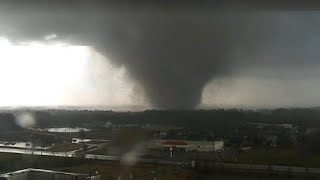 Powerful tornado hits Arkansas  March 28 2020 [upl. by Aitsirt]