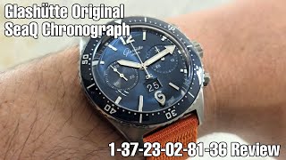 Glashütte Original SeaQ Chronograph 13723028136 Review [upl. by Airbmac]