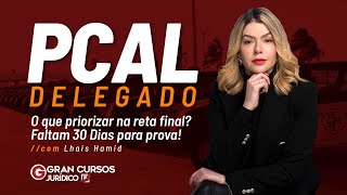 Concurso PC AL DELEGADO  O que priorizar na reta final Faltam 30 Dias para prova com Lhais Hamid [upl. by Hallee473]