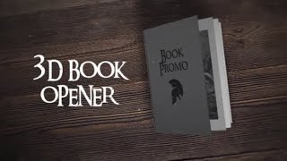 3D Book Opener ★ After Effects Template ★ AE Templates [upl. by Ttenaj]