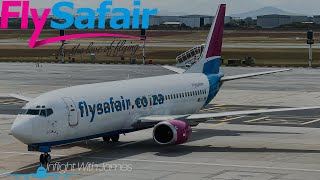 Low Cost Business Class FlySafAir Boeing 737 400  Cape Town ➡️ Durban [upl. by Ayahs]