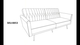 HU8853 sofa bed installation [upl. by Moffit239]