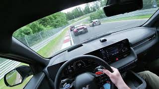 746 BTG Hyundai Ioniq 5N vs FAST Porsche Cayman gt4 rs Nurburgring [upl. by Kessiah]