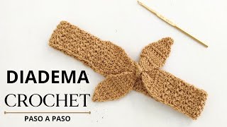 Diadema de corazones Tutorial crochet [upl. by Dott758]