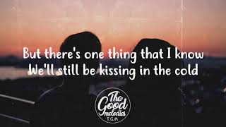 JP Saxe amp Julia Michaels  Kissin In The Cold Lyrics  Lyric Video [upl. by Yasmar]