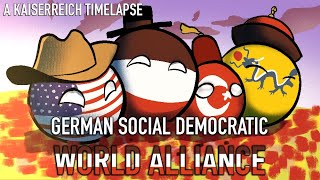 Hoi4 Kaiserreich Timelapse  German Social Democratic World Alliance [upl. by Ytirev]