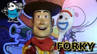 Forky amp Woody Character Meet amp Greet  Toy Story Land  Disneys Hollywood Studios [upl. by Carine]