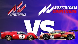 The Differences between Assetto Corsa and Assetto Corsa Competizione [upl. by Richardo]