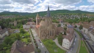 Route des châteaux et cités fortifiées dAlsace  Wissembourg [upl. by Jolynn105]