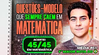 QUESTÕES que SEMPRE CAEM em MATEMÁTICA do ENEM QuestõesModelos [upl. by Lucio]