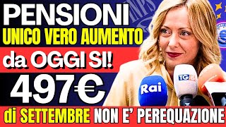 🔴 497 👉 UNICO AUMENTO RITIRABILE DA SUBITO PENSIONI INVALIDI in arrivo a SETTEMBRE 💰 [upl. by Atwekk301]