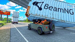 Roads and Highway CAR Crashes 16 BeamNGDrive [upl. by Assitruc688]