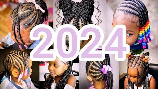 🔥👍2024 Best Little Girls Cornrows Braids Hairstyles Ideas  Cute Kids Hairstyles ♥️💯 [upl. by Nara]