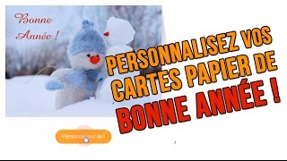 Comment personnaliser une Carte de Bonne Année en papier [upl. by Ayanej]