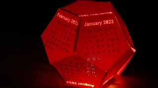 CCL D20  Calendar LampDodecahedron  Activity 12 [upl. by Yaras]