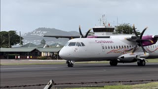 Caribbean Airlines Exciting Arrival and Departure in St Lucia [upl. by Znerol]