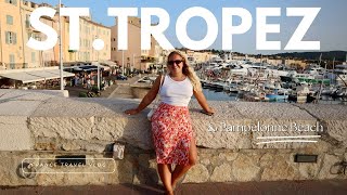 Saint Tropez amp Pampelonne Beach  FRENCH RIVIERA TRAVEL VLOG [upl. by Heidi760]