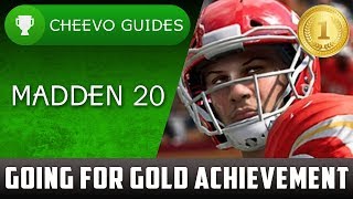 MADDEN NFL 20  Going For Gold  Achievement  Trophy Guide [upl. by Acceb]