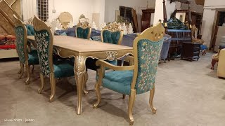 Exclusive Pitcher design dining table with 6 chairs [upl. by Legnaesoj]